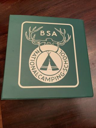 Bsa Scouts Rare National Camping School 3 Ring Binder