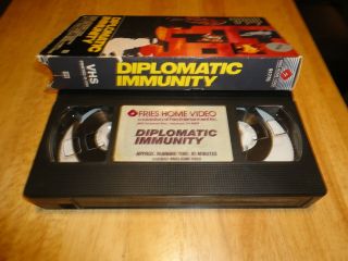 Diplomatic Immunity (VHS,  1991) Bruce Boxleitner,  Billy Drago - Rare Action 3