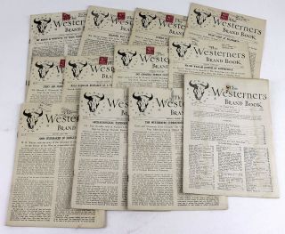 12 Issues The Westerners Brand Book 1953 - 1954 Southwest History Rare