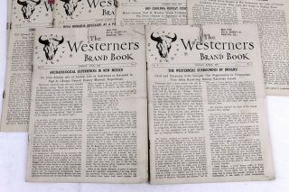 12 Issues THE WESTERNERS BRAND BOOK 1953 - 1954 Southwest History RARE 3
