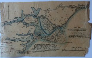 Two Hand Drawn Maps Of Kent,  Romney Marsh,  Chilham & The Weald