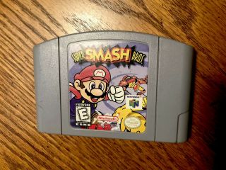 Authentic Smash Bros Nintendo 64 N64 Party Video Game Cart Official Rare