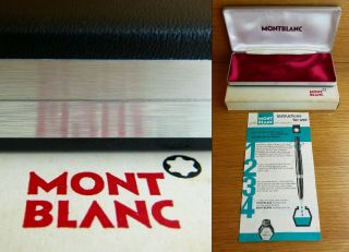 Montblanc 1266 Empty Boxes & Paper.  1960 - 70.  Complete Set.  Rare