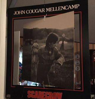 Rare John Cougar Mellencamp Promo 1986 Scarecrow Hanging Display Vintage