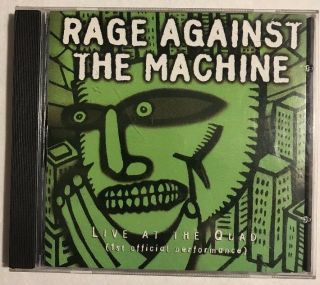 Rage Against The Machine Live At The Quad 1st Official Performance Rare Cd