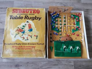 Subbuteo table Rugby international edition plus rare extra teams,  world cup 2