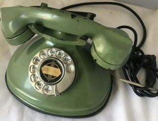This Is A Rare Hard To Find Rotary Oval Shape Phone From The 40s Era