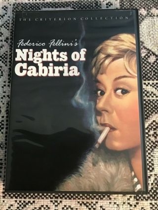 Nights Of Cabiria (dvd,  1999) Fellini,  Criterion,  Rare & Oop,  U.  S S&h
