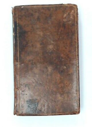 Antique 1817 The World To Come By I Watts Leather Bound Book - S65