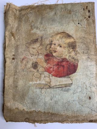 Vintage Antique Cloth Book Baby Bunting ABC 2