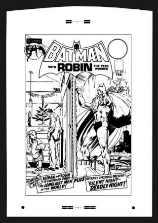 Neal Adams Batman 239 Rare Large Production Art Cover