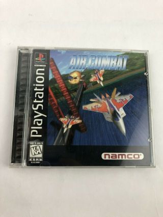 Air Combat Black Label (sony Playstation 1,  1995) Cib " Rare "