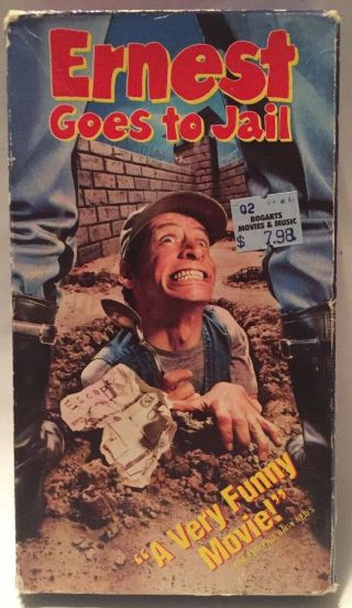 Ernest Goes To Jail [vhs] Jim Varney (comedy) Rare Oop