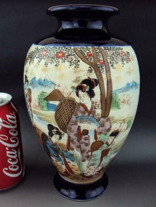 Elegant Japanese Antiques Oriental Enamel Satsuma Vase