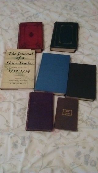 X7 Antique Books Relating To John Newton From Olney