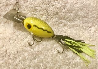 Fishing Lure Fred Arbogast Arbo Gaster Rare Color Fire Plug Tackle Box Cran Bait
