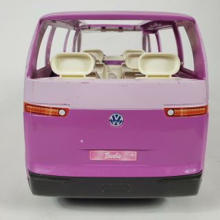 Vintage 2002 Mattel Barbie 2 Tone VW Volkswagon Bus Van - Horn 3
