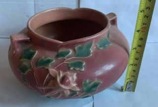 Antique Roseville Pottery - Pink Jardiniere Planter 655 - 4 @ 1940