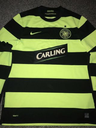 Celtic Away Shirt 2009/10 Long Sleeved Medium Rare