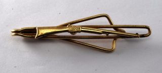 Rare Antique Colt Rifle Gold Plated Brass Tieclip Tie Clip Tie Clasp