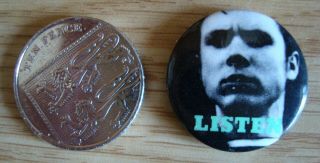 The Smiths ' The World Won ' t Listen ' button badge (Rare/Promo/Rough Trade/1986) 3