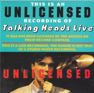 Talking Heads Live CD Very Rare Brian Eno Air Psycho Killer Take Me To The River 2