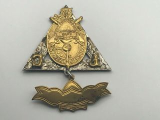 1874 Knights Of Pythias Esto Perpetua Pin Medal Vintage Antique Fraternal C1