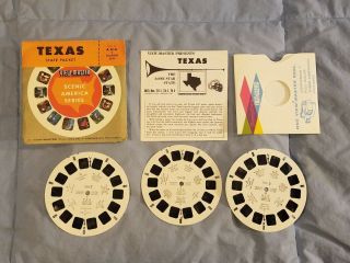 Vintage View - Master Texas State Packet 3 Reels,  Booklet B 619 Rare Packet