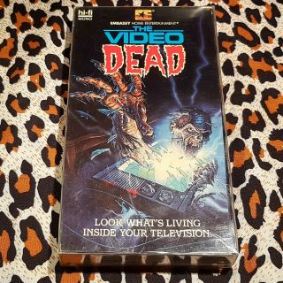 The Video Dead Vhs Horror Zombies Embassy Video 1987 Rare