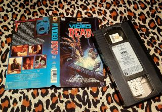 The Video Dead VHS Horror Zombies Embassy Video 1987 rare 2