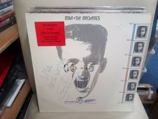 Mike & The Mechanics - Mike And The Mechanics Lp 1985 Signed By Paul Young Rare