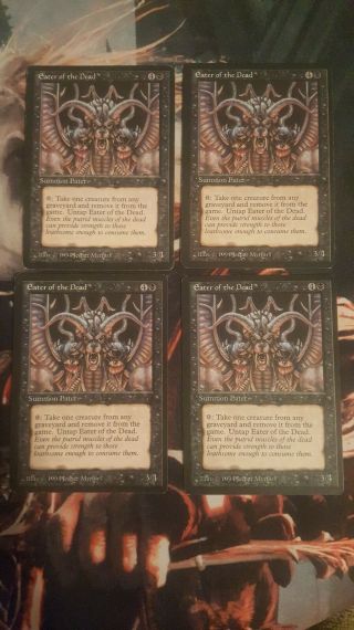 X 4 Eater Of The Dead The Dark Mtg Magic The Gathering Card Rare Cards X4