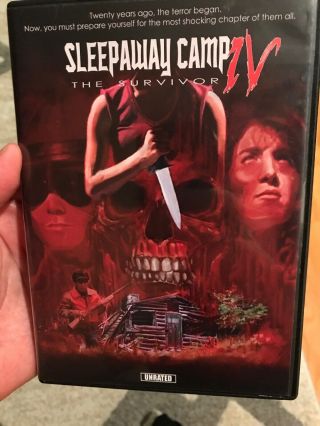 Sleepaway Camp Iv Dvd The Survivor Mega Rare Oop