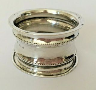 Antique Sterling Silver Napkin Ring Hallmarked