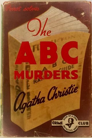 Agatha Christie The Abc Murders Rare Book Edition 1962