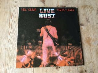 Neil Young & Crazy Horse Live Rust 1979 Double Vinyl Lp Album Record Rare
