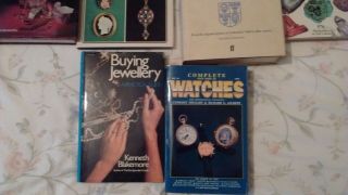 9 reference books relating to antiques jewellery watches silver & gold 2