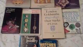 9 reference books relating to antiques jewellery watches silver & gold 3