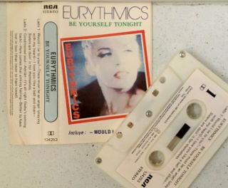 Eurythmics Rare Chile Cassette Tape Be Yourself Tonight Ann Lennox Angel Sisters
