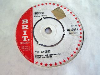 The Anglos - Incense - Rare 1965 Uk 7 " Vinyl Northern Soul Mod 45 Brit Wi - 1004 Vg