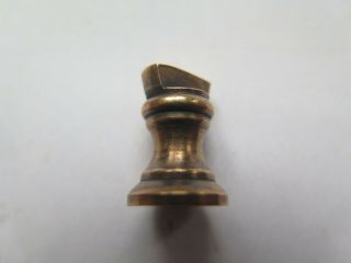 1/4 Ounce Brass Bell Shape Weight C1900 Rare Size