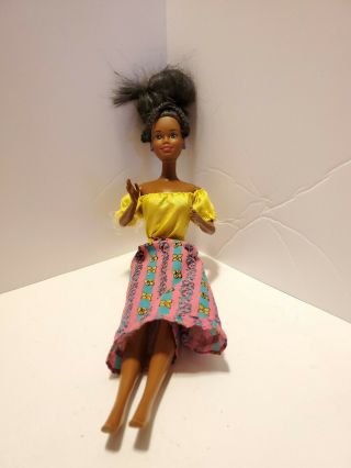 Barbie Doll: Vintage Pretty 1987 African American Barbie,  1966 Body,  1987 Head
