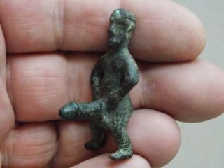Ancient Roman Era Empire Bronze Phallic Pendant Fertility Symbol 100 - 400ad