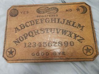 Rare Vintage C.  1919 Ouija Board,  William Fuld,  Wood Mystifying Oracle
