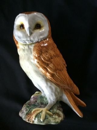 Beswick Barn Owl Model 1046a Rare 1st Version With Split Tail Feathers.