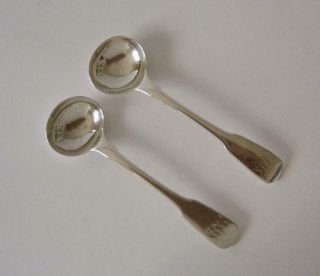 A George Iii Sterling Silver Mustard Spoons London 1815 Solomon Hougham