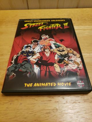 Street Fighter 2 Ii The Animated Movie (dvd,  2006) Uncut Rare Mini Comic Book