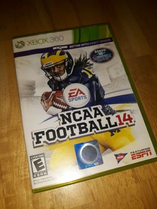 Ncaa Football 14 (xbox 360,  2013) Rare Game Complete