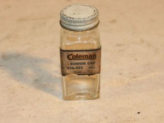 Vintage Coleman Lantern Stove Parts Jar Advertising Collectible Display 8