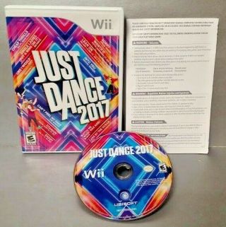 Just Dance 2017 - Nintendo Wii Game - Complete - Rare,  Also Plays On Wii U